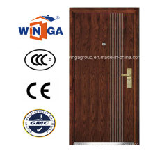 Porte blindée de placage en bois MDF en métal Europ Security (W-A4)